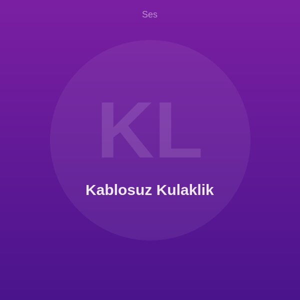 Kablosuz Kulaklik