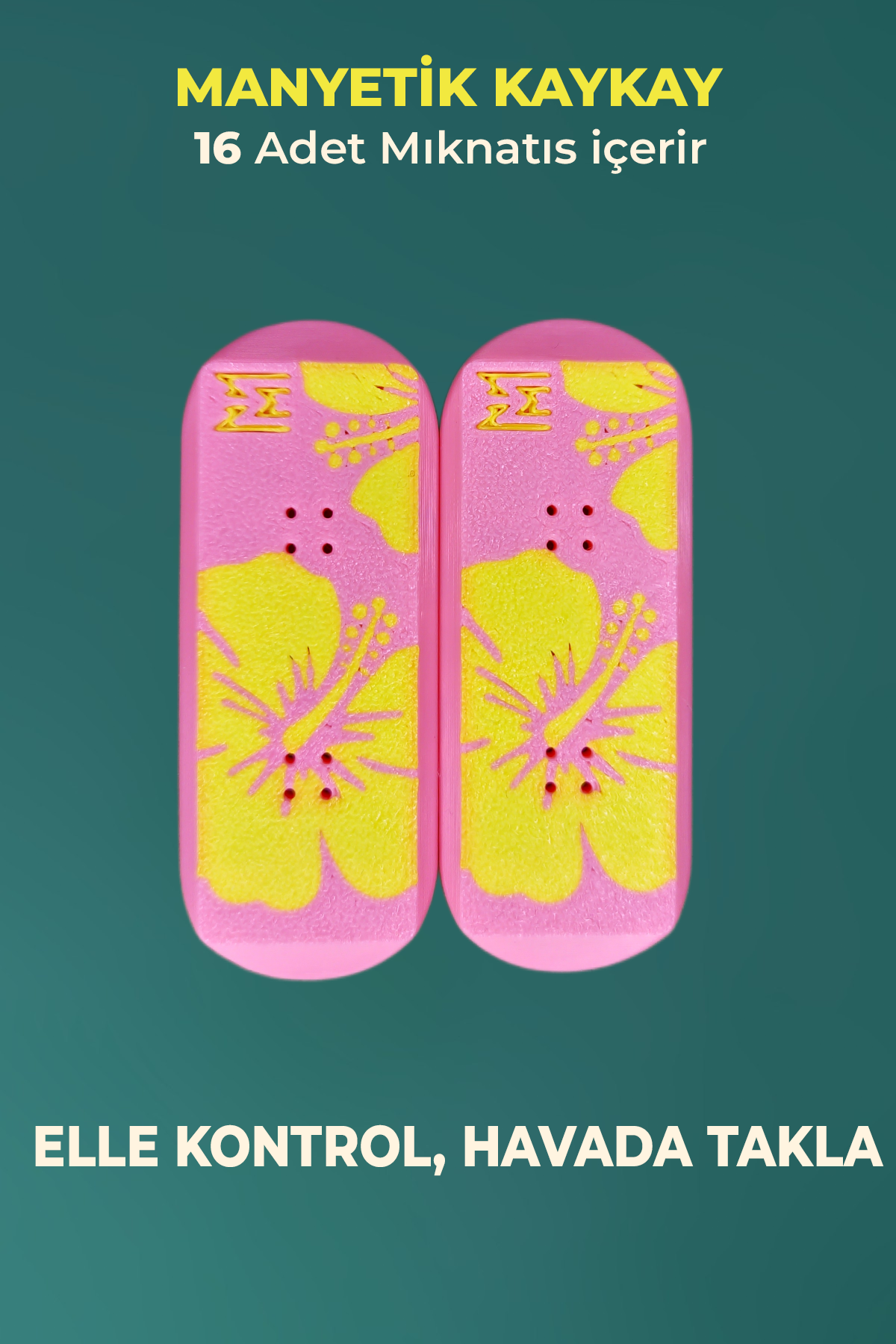 KickFlip Mıknatıslı Kaykay- Hibiscus - 3